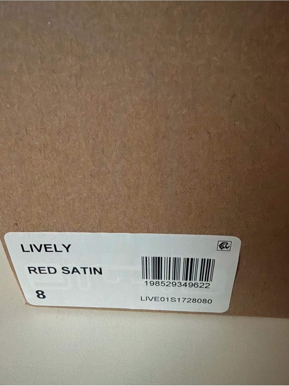 Lively Red Satin Item